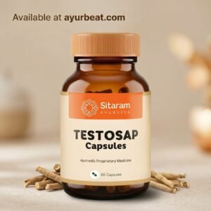 Sitaram Ayurveda Testosap Capsules 60 capsules bottle – Ayurvedic testosterone booster for men